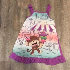 The children’s place Monkey Nightgown!Size:M(7-8)
